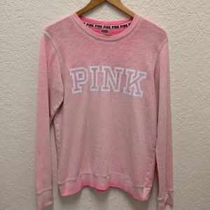 Victoria's Secret PINK Ombre Sweatshirt Top Shirt Sz XS Oversized